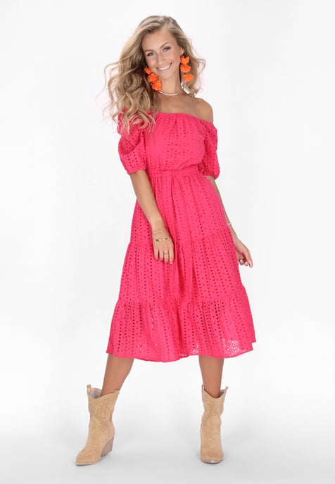 IZIA jurk vrouwen fuchsia - Image 3