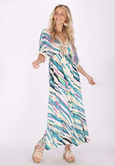 IZIA Jurk Dames Groen Veelkleurig - Image 2