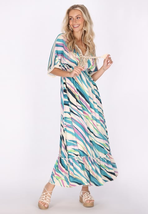 IZIA Jurk Dames Groen Veelkleurig - Image 3