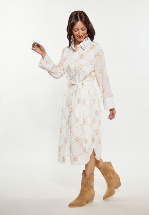 usha Jurk Dames wit - Image 3
