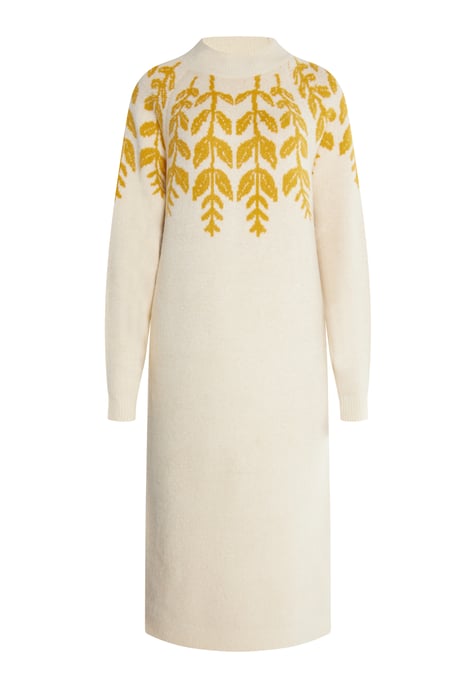 usha Maxi-gebreide jurk Dames Crème veelkleurig - Image 1