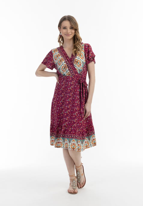 usha Zomerjurk Dames Besroze veelkleurig - Image 2