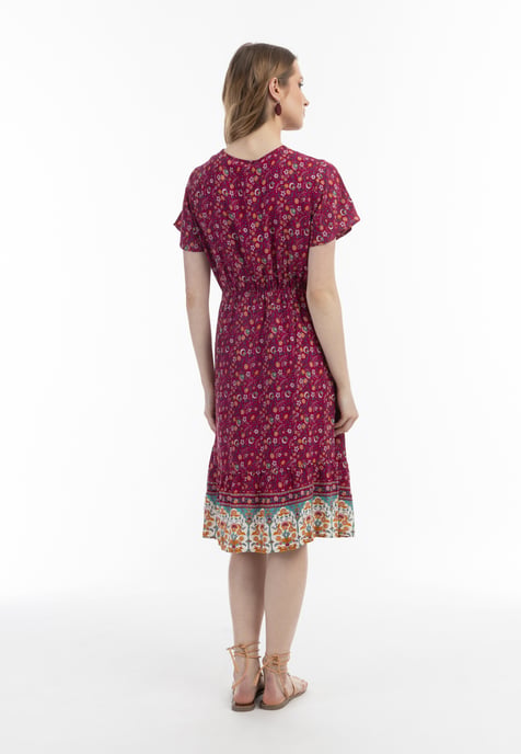 usha Zomerjurk Dames Besroze veelkleurig - Image 3