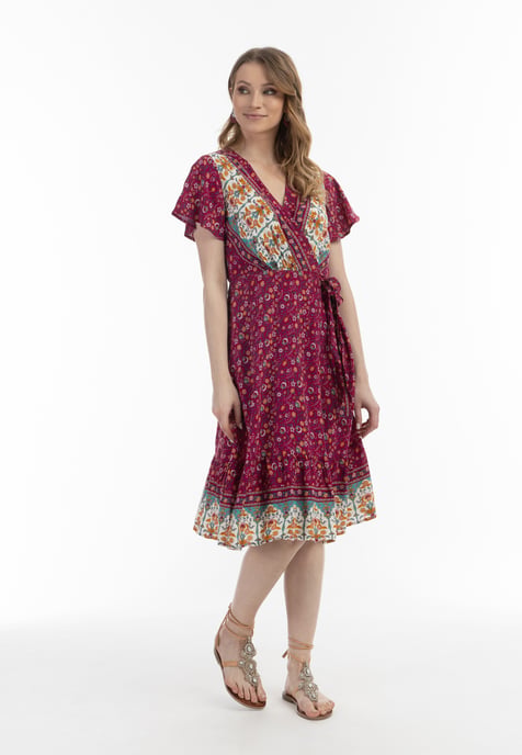 usha Zomerjurk Dames Besroze veelkleurig - Image 4