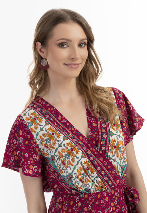 usha Zomerjurk Dames Besroze veelkleurig - Image 5