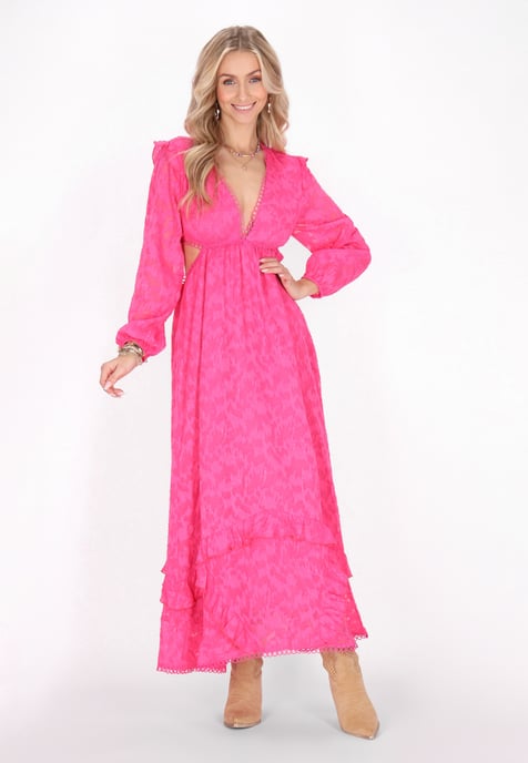 IZIA jurk vrouwen fuchsia - Image 2