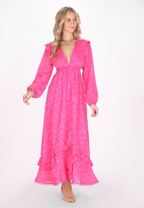 IZIA jurk vrouwen fuchsia - Image 3