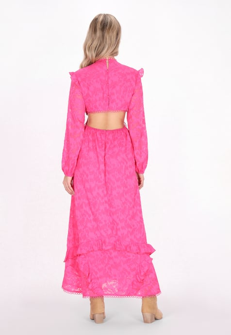IZIA jurk vrouwen fuchsia - Image 4