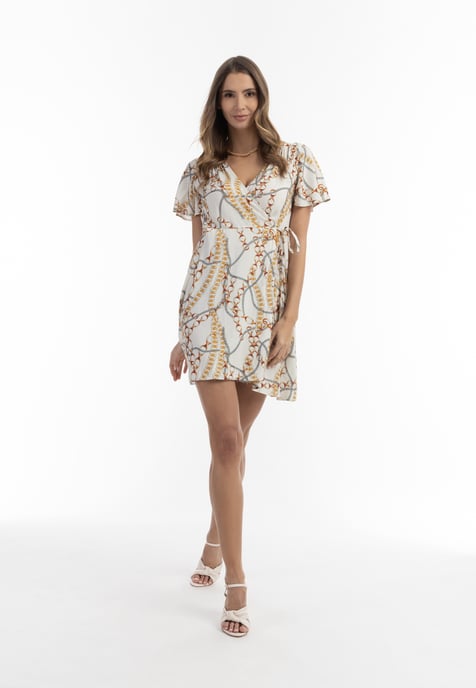 Faina Mini-jurk met all-over print Dames wit - Image 2