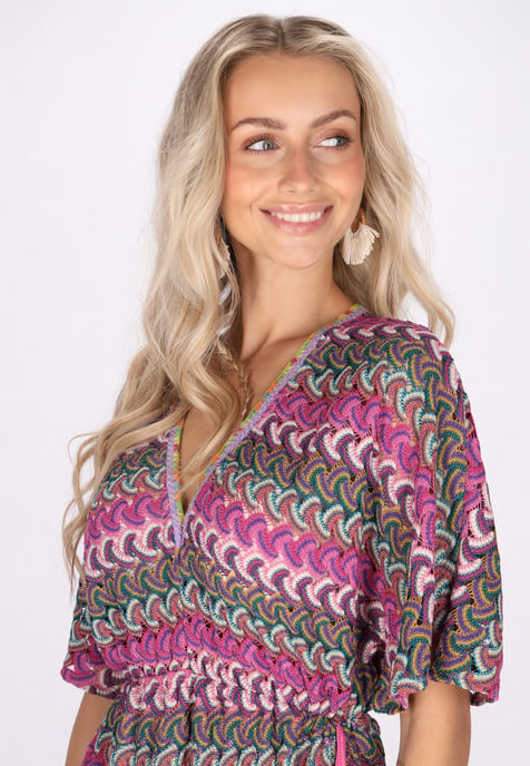 IZIA Jurk Dames Roze Veelkleurig - Image 5