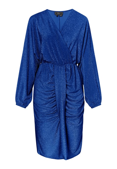 Faina Avondjurk met glanzend garen Dames KONING BLAUW - Image 1