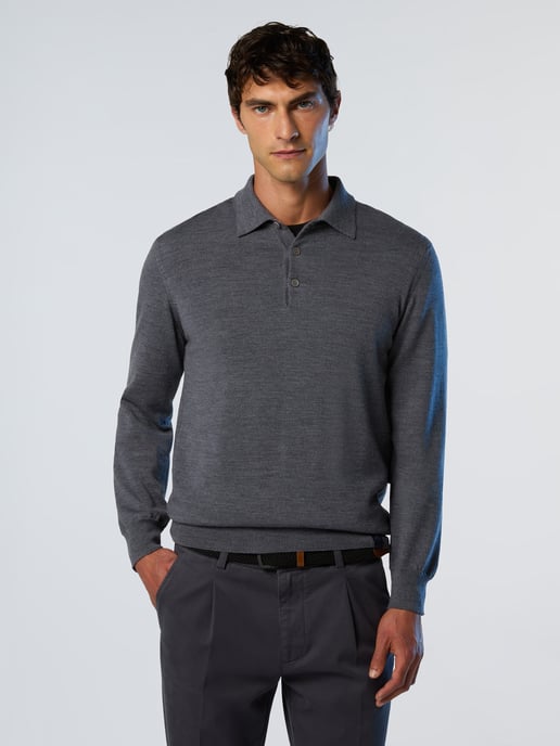 North Sails Sweater Merino wool polo - Image 1