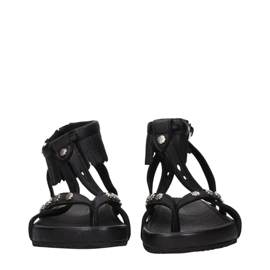 Studded Fringe Sandals - Image 3