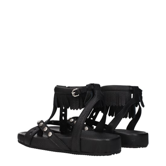 Studded Fringe Sandals - Image 4