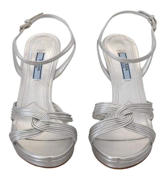 Läder Sandaler Med Höga Klackar - Image 6