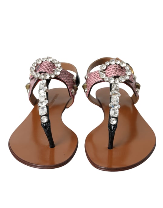 Dolce Gabbana Versierde Tanga Sandalen - Image 2
