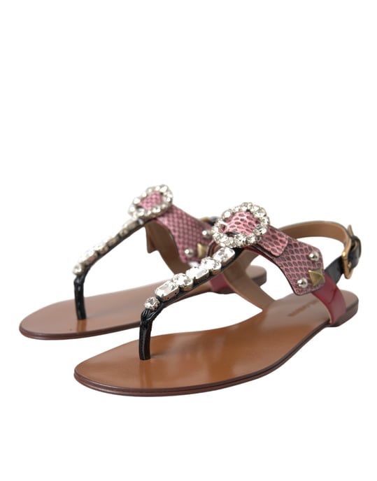 Dolce Gabbana Versierde Tanga Sandalen - Image 3