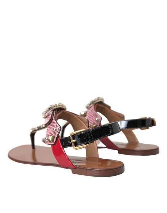 Dolce Gabbana Versierde Tanga Sandalen - Image 4