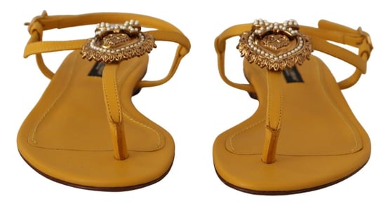 Dolce Gabbana Sandaler Gula La9729 - Image 3