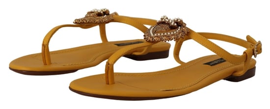 Dolce Gabbana Sandaler Gula La9729 - Image 4