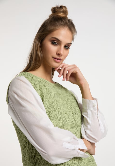 usha Gebreide jurk Dames munt - Image 5