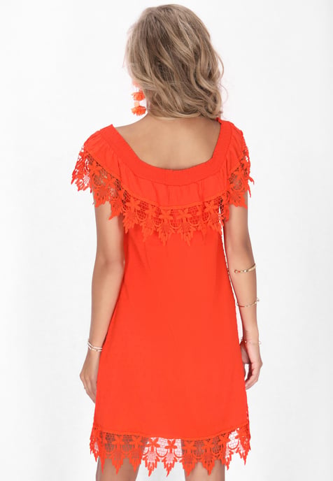 IZIA jurk vrouwen oranje - Image 4