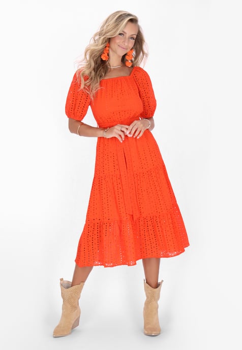 IZIA jurk vrouwen oranje - Image 2