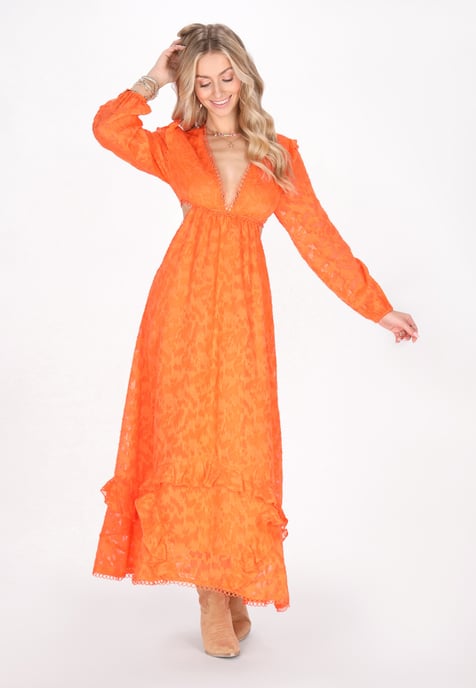 IZIA jurk vrouwen oranje - Image 2