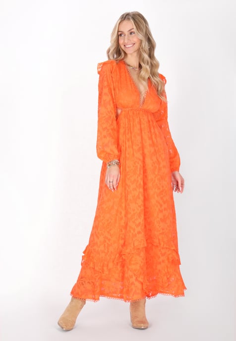 IZIA jurk vrouwen oranje - Image 3