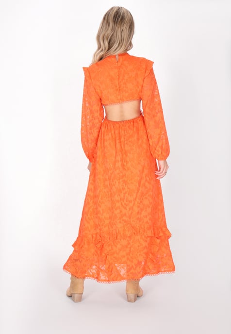 IZIA jurk vrouwen oranje - Image 4
