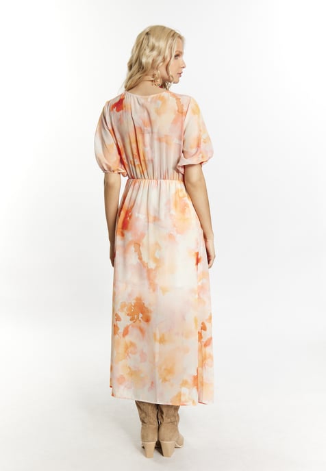IZIA Jurk Dames Oranje Veelkleurig - Image 3