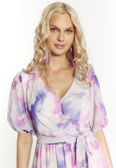 IZIA Jurk Dames Lila veelkleurig - Image 5