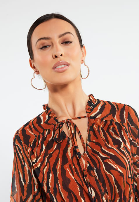 Faina Maxi dress women orange - Image 4