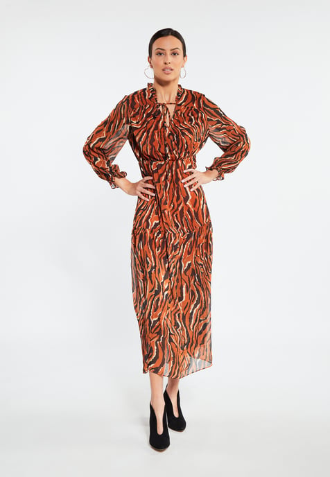 Faina Maxi dress women orange - Image 5
