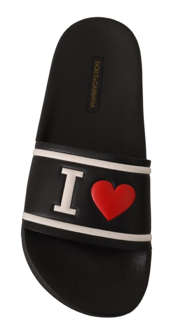 I Love Slides Men Black Slides - Image 6