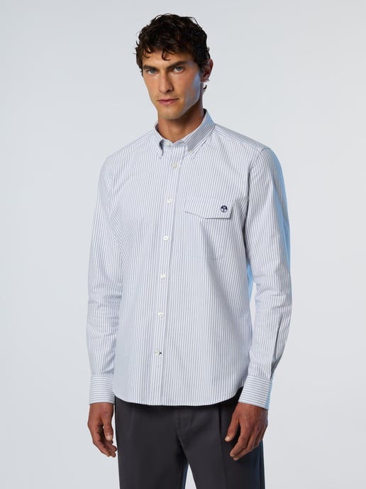 North Sails Shirt Brushed striped Oxford - Image 1