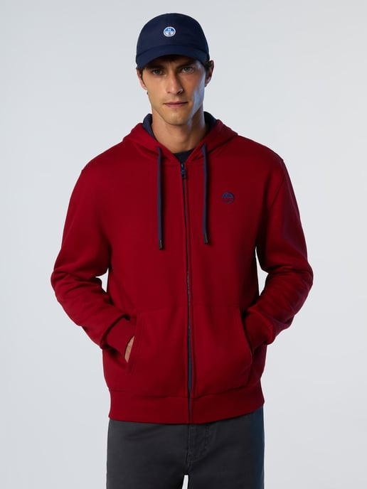 North Sails Hoodie Full-zip with embroidered logo - Image 1