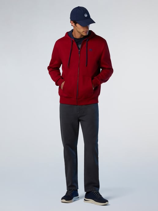 North Sails Hoodie Volledige ritssluiting met geborduurd logo - Image 4