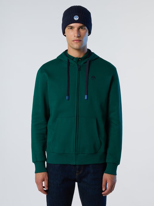 North Sails Hoodie Full-zip with embroidered logo - Image 1