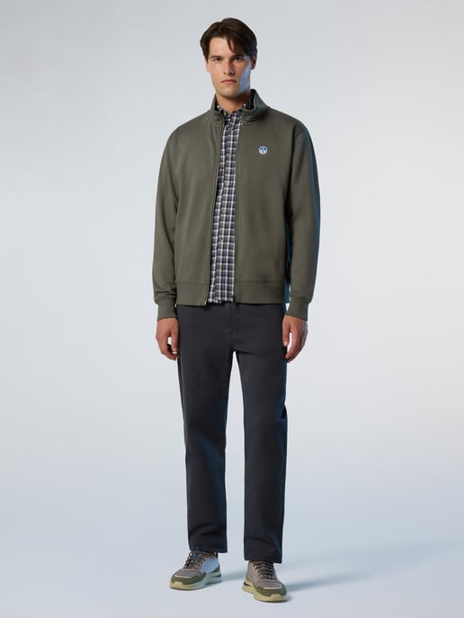 North Sails Sweatshirt Full-zip with logo patch - Image 4