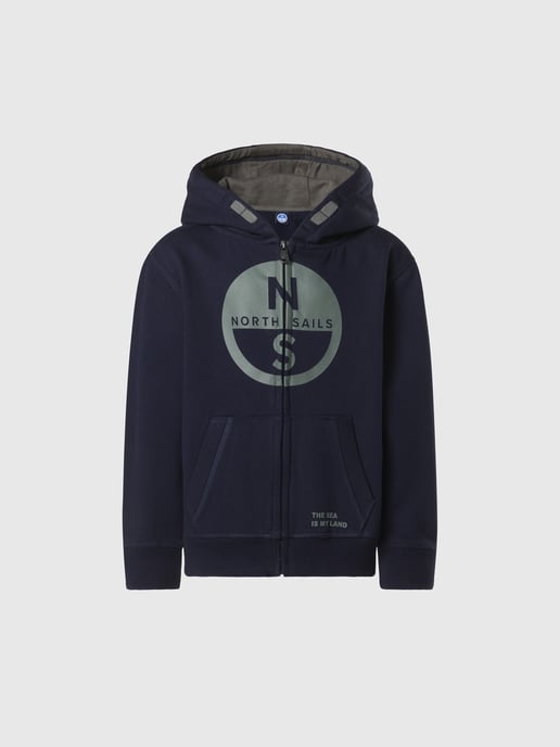 North Sails Hoodie Full-zip with maxi logo - Image 3