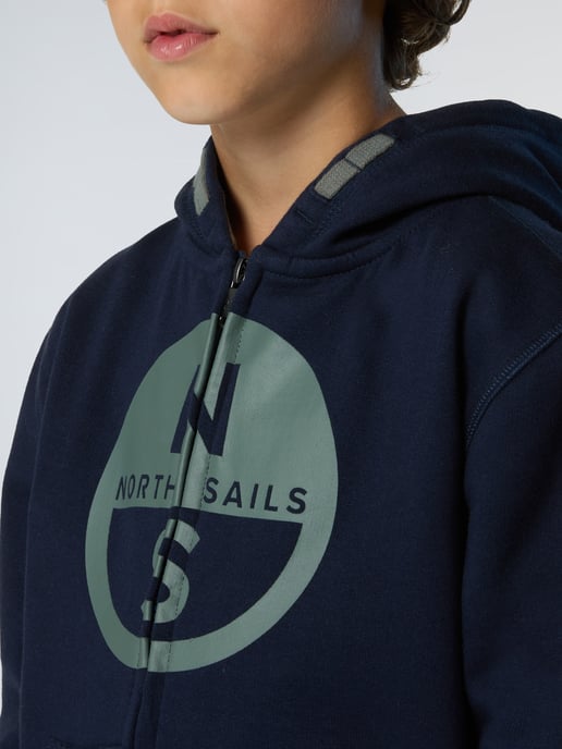 North Sails Hoodie Full-zip with maxi logo - Image 5