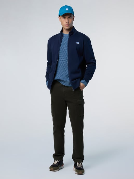 North Sails Sweatshirt Full-zip with logo patch - Image 4