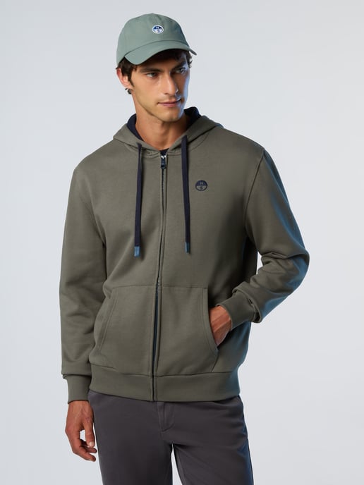 North Sails Hoodie Full-zip with embroidered logo - Image 1