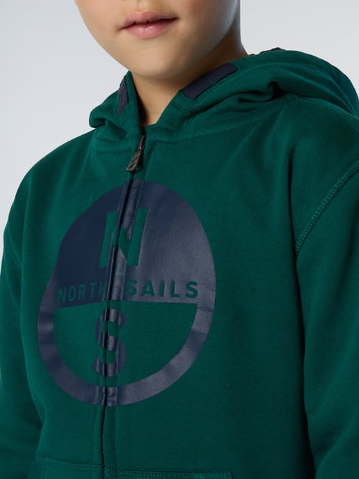 North Sails Hoodie Full-zip with maxi logo - Image 5