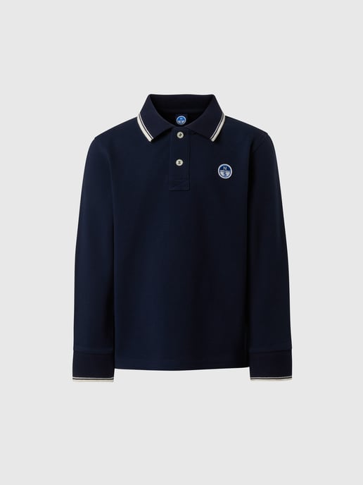 North Sails Polo Shirt Long-sleeved with collar lettering - Image 3