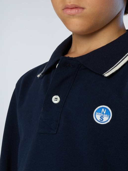 North Sails Polo Shirt Long-sleeved with collar lettering - Image 5