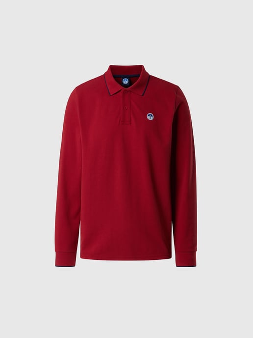 North Sails Polo shirt Long-sleeved with logo collar - Image 3