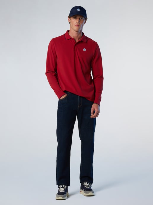 North Sails Polo shirt Long-sleeved with logo collar - Image 4
