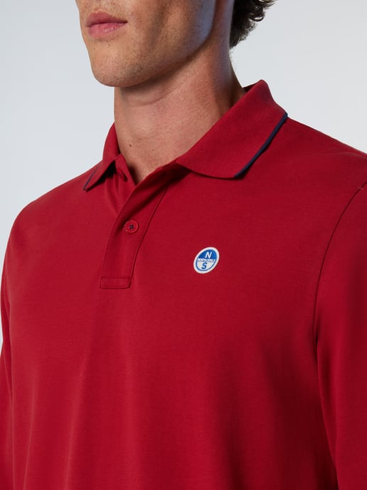 North Sails Polo shirt Long-sleeved with logo collar - Image 5